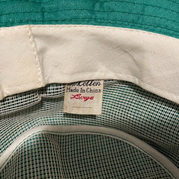 NEW Vintage 1989 Laid Back Golfer's Association Survival Bucket Hat Green Large - Picture 9 of 9